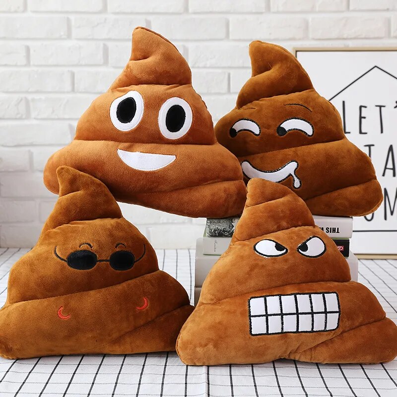 1PC Creative Super Poop Stuffed Plush Toy Funny Cute Face Expression Shit Doll for Children Kids Birthday Christmas Gifts Toy ShopOnlyDeal