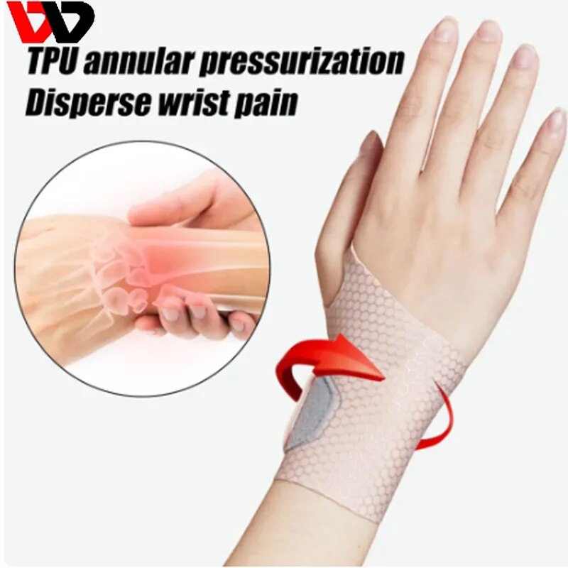 Adjustable Wristbands Safety Wrist Support Bracer Gym Sports Wristband Carpal Protector Breathable Injury Wrap Band Strap ShopOnlyDeal