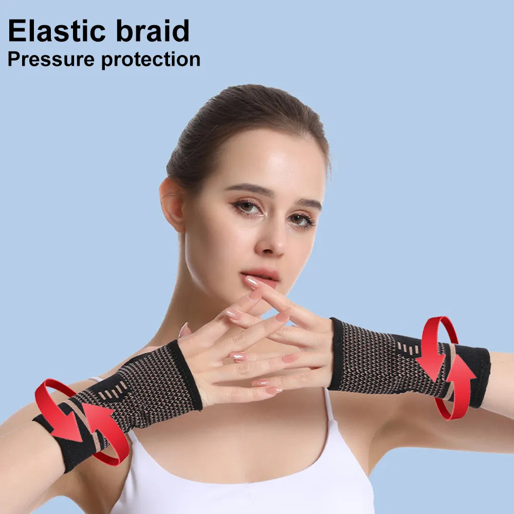 Compression Wrist Brace 1pcs with Pressure Belt Sport Protection Wristband Knitting Pressurized Wrist Palm Brace Bandage Support ShopOnlyDeal