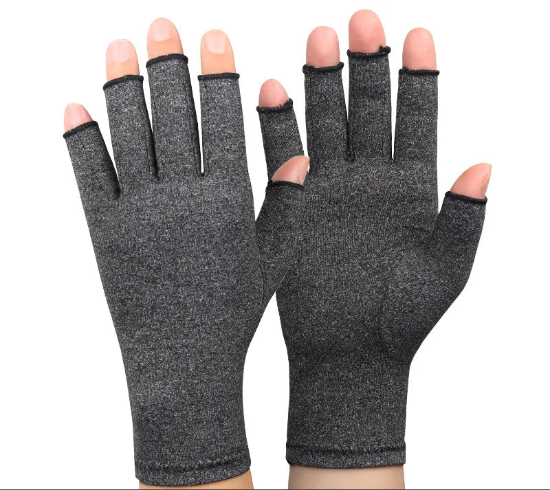 1Pair Winter Compression Arthritis Gloves Rehabilitation Fingerless Gloves Anti Arthritis Therapy Gloves Wrist Support Wristband ShopOnlyDeal