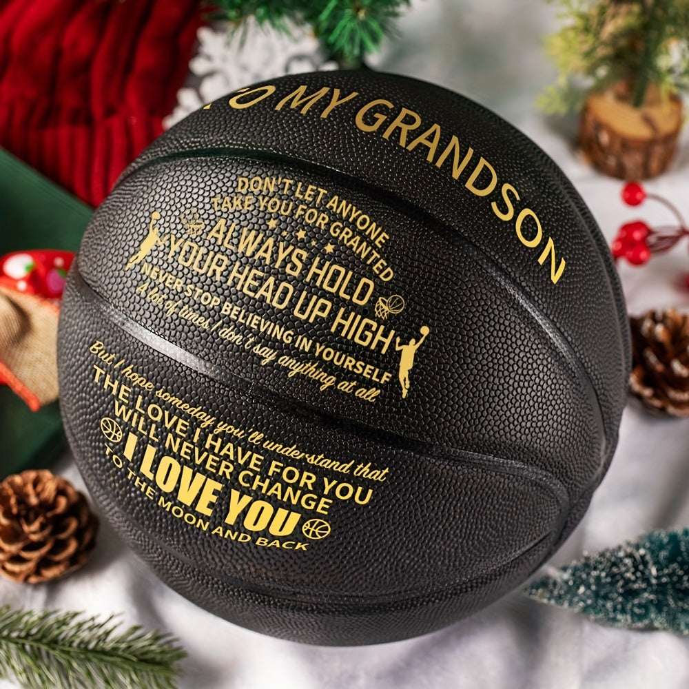 To My Grandson A Special Basketball To Show Your Grandson How Much You Love Them - Perfect Gift, International Standard Size(with A Pump) - Temu ShopOnlyDeal