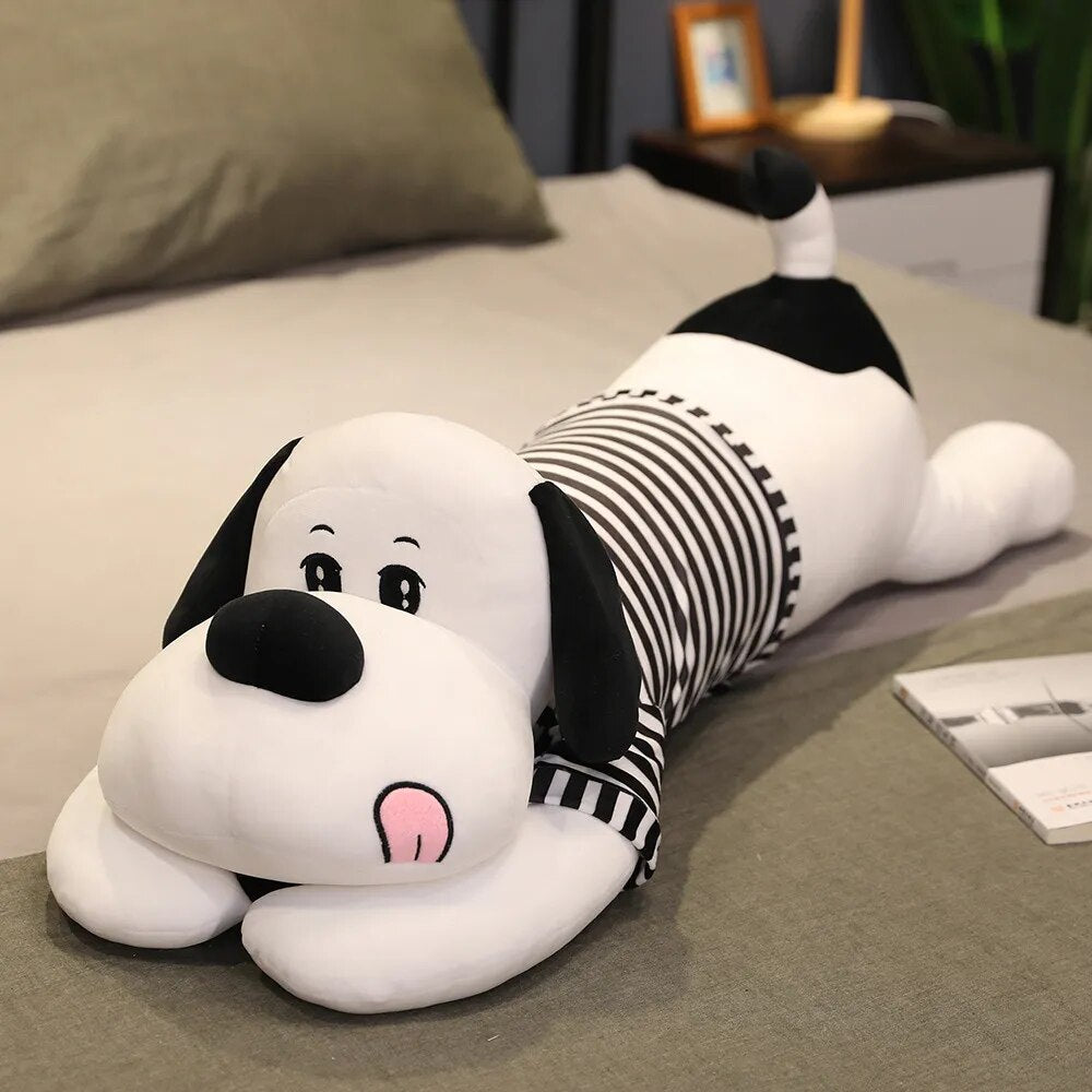 Cute Lying Prone Dog Plush Toy 1M Stuffed Animal Doll Cartoon Puppy Soft Pillow Kids Baby Hug Doll Girl Birthday Christmas Gift ShopOnlyDeal