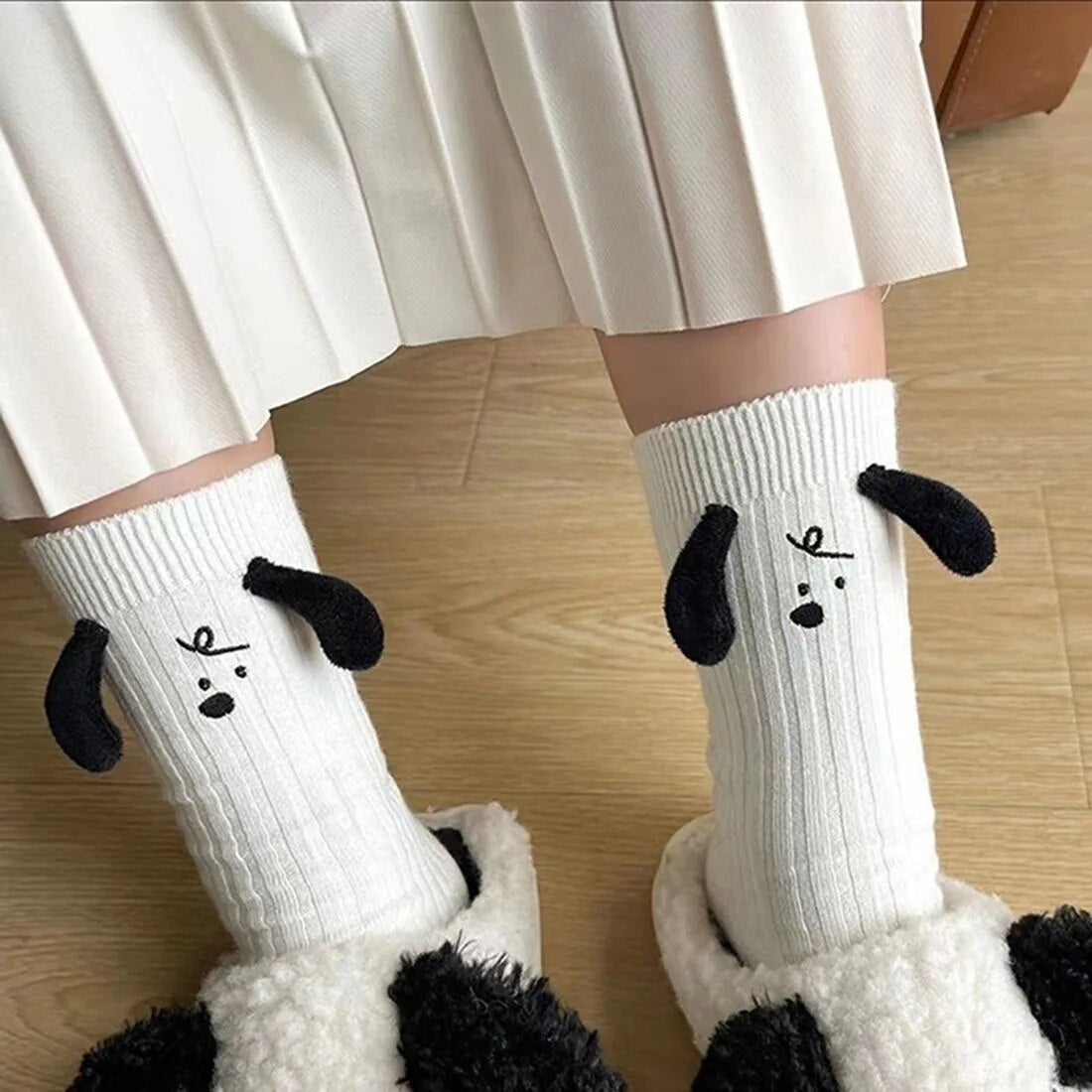 Funny Christmas Magnetic Suction Hand In Hand Socks Black White Unisex Holding Hands Long Girls Harajuku Cute Couple Cotton Sock ShopOnlyDeal