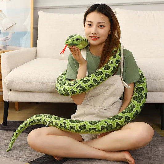 Giant Snake Plush Toy 1pc 200cm/300cm Kawaii Simulation Long Golden Python Stuffed Snake Plushie Children Boys Gift Home Decoration ShopOnlyDeal