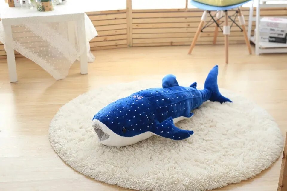 Blue Shark Plush Toys 1pc 50cm New Cute Big Fish Cloth doll Stuffed Whale Animals Doll Lovely Children Baby Birthday Gift ShopOnlyDeal