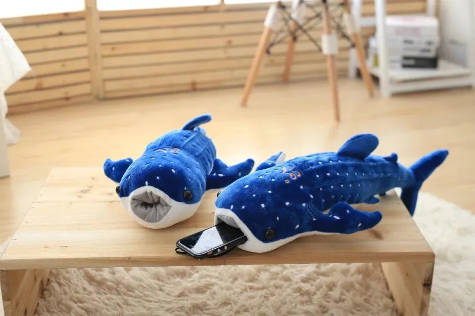 Blue Shark Plush Toys 1pc 50cm New Cute Big Fish Cloth doll Stuffed Whale Animals Doll Lovely Children Baby Birthday Gift ShopOnlyDeal