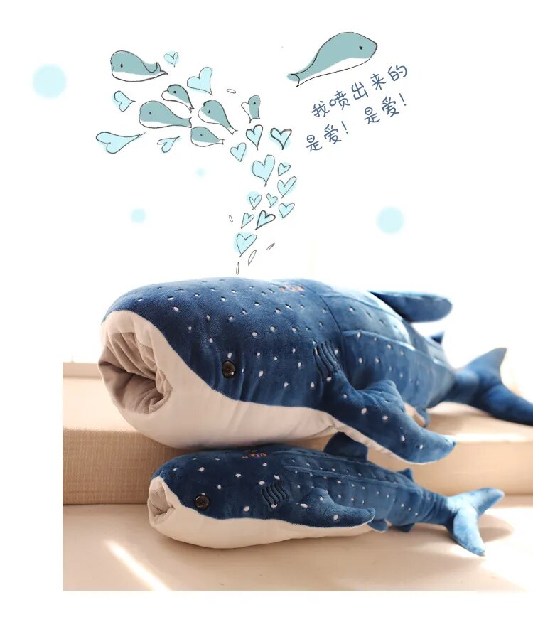 Blue Shark Plush Toys 1pc 50cm New Cute Big Fish Cloth doll Stuffed Whale Animals Doll Lovely Children Baby Birthday Gift ShopOnlyDeal