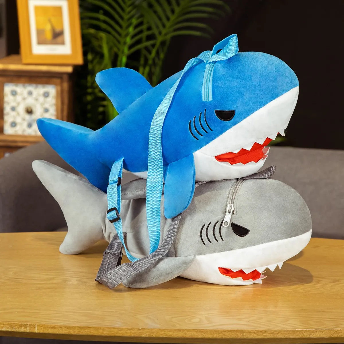 Cute Plush Shark Backpack Dolls Stuffed Soft Simulation 1pc 50cm New Style Shark Pillow for Children Boys Birthday Xmas Gift ShopOnlyDeal
