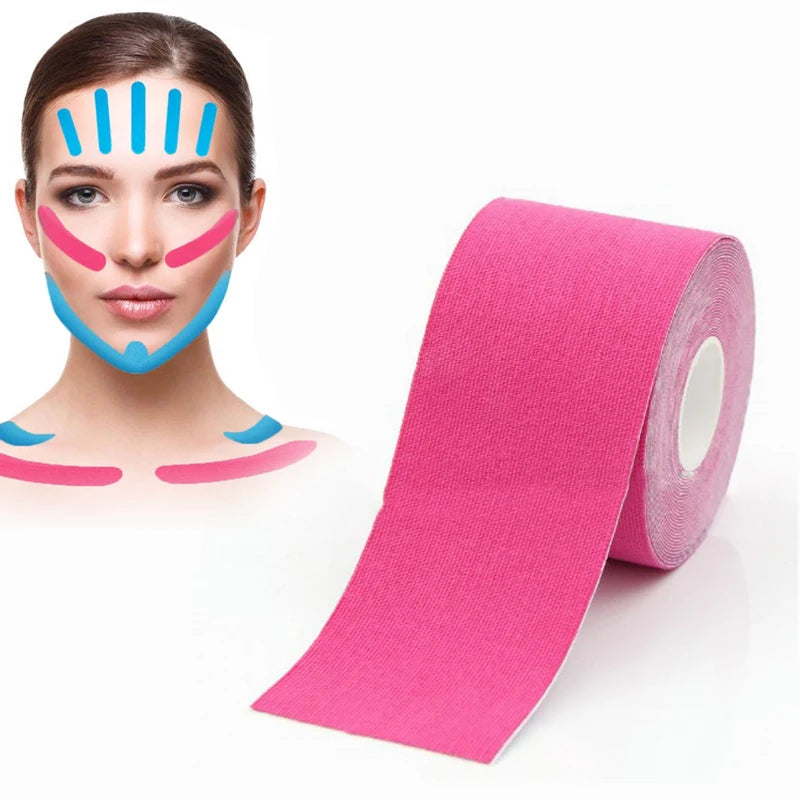 Face Lift Revitalize Your Skin with 2.5CM*5M Kinesiology Tape for Face - Enhance Your Natural Beauty ShopOnlyDeal