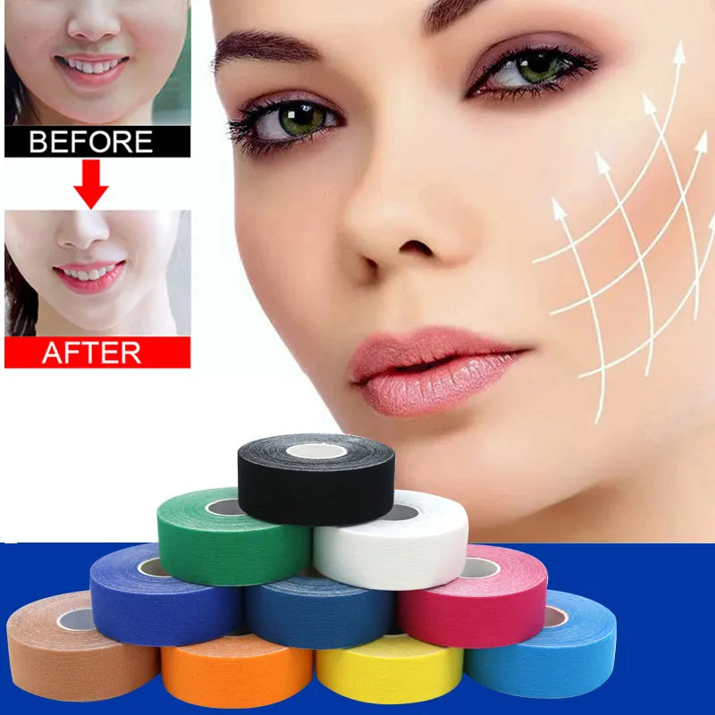 Face Lift Revitalize Your Skin with 2.5CM*5M Kinesiology Tape for Face - Enhance Your Natural Beauty ShopOnlyDeal