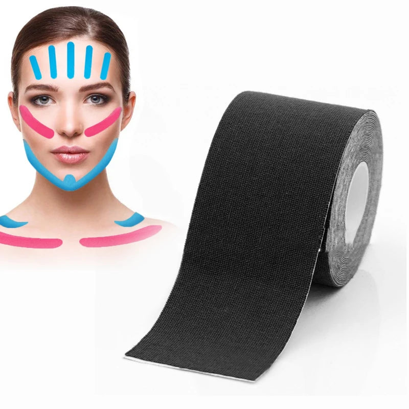 Face Lift Revitalize Your Skin with 2.5CM*5M Kinesiology Tape for Face - Enhance Your Natural Beauty ShopOnlyDeal