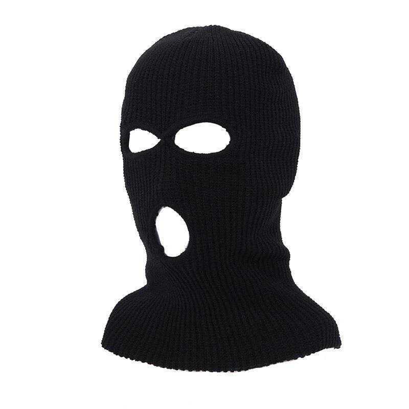 Balaclava Mask 2023 New Full Face Cover Ski Mask Hat 3 Holes Balaclava Army Tactical CS Windproof Knit Beanies Bonnet Winter Warm Unisex Caps RUNMEIFA Bonnet Store