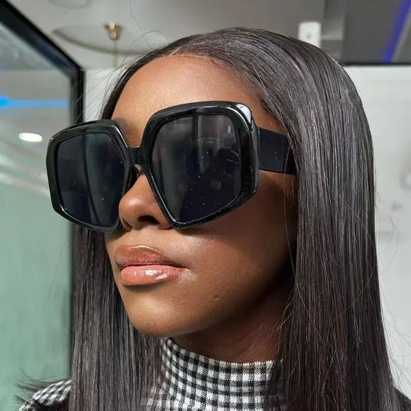 2024 Large Square Sunglasses Polarized Cross-border Fashion Retro Sunglasses Ladies Modern Tide glasses Big Frame Sun Glasses ShopOnlyDeal
