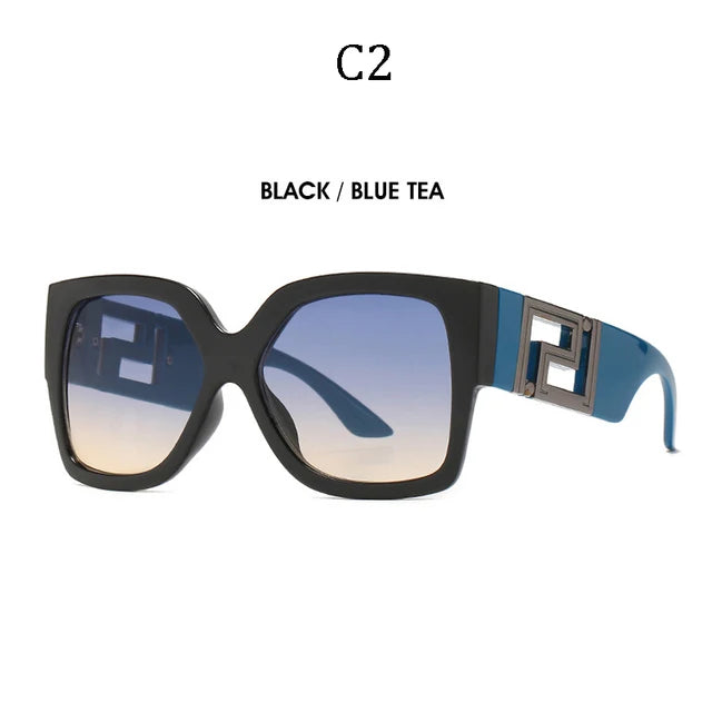 2024 NEW Fashion Classic Style Gradient Sunglasses Cool Women Vintage Brand Design Square Sun Glasses Oculos De Sol Large Frame ShopOnlyDeal