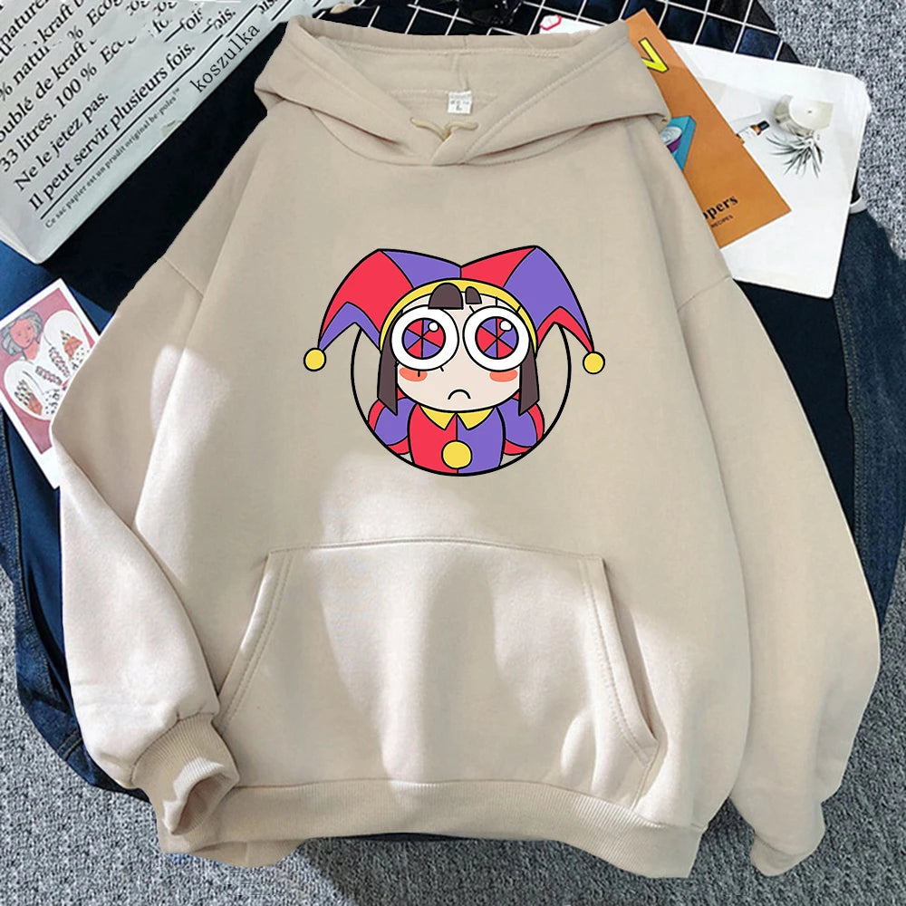 THE AMAZING DIGITAL CIRCUS Hoodie Streetwear Woman Graphic Sweatshirt Casual Long Sleeve Winter Pullovers Clothes ShopOnlyDeal