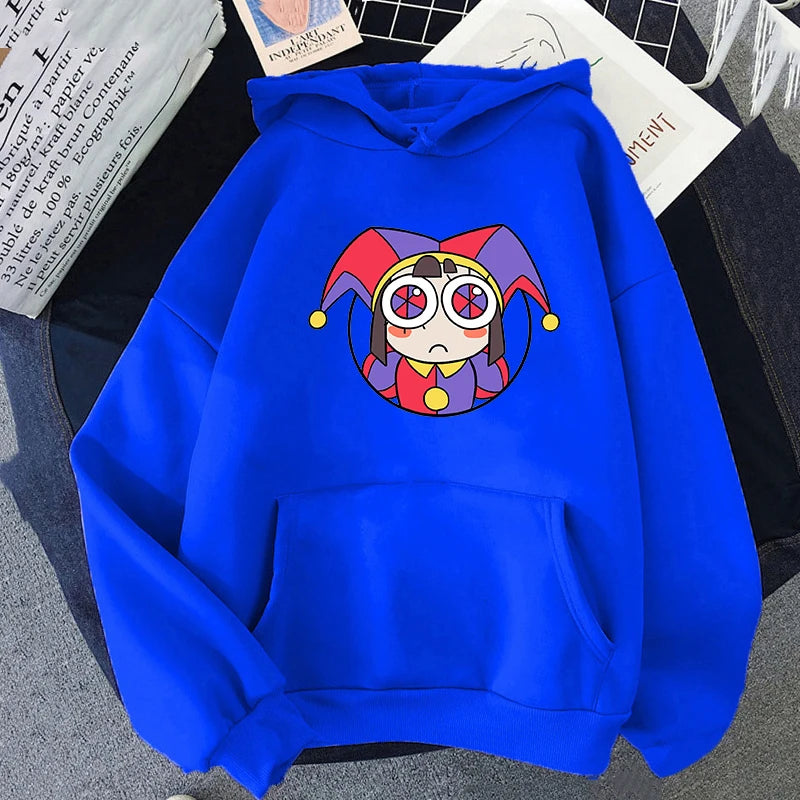 THE AMAZING DIGITAL CIRCUS Hoodie Streetwear Woman Graphic Sweatshirt Casual Long Sleeve Winter Pullovers Clothes ShopOnlyDeal