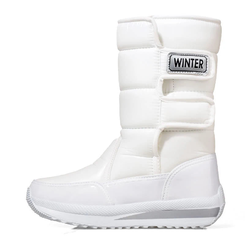 Winter Snow Boots Winter Plus Velvet Warm Cotton Women Shoes Waterproof Winter Shoes Non-Slip Mid-Calf Boots Botas De Mujer ShopOnlyDeal