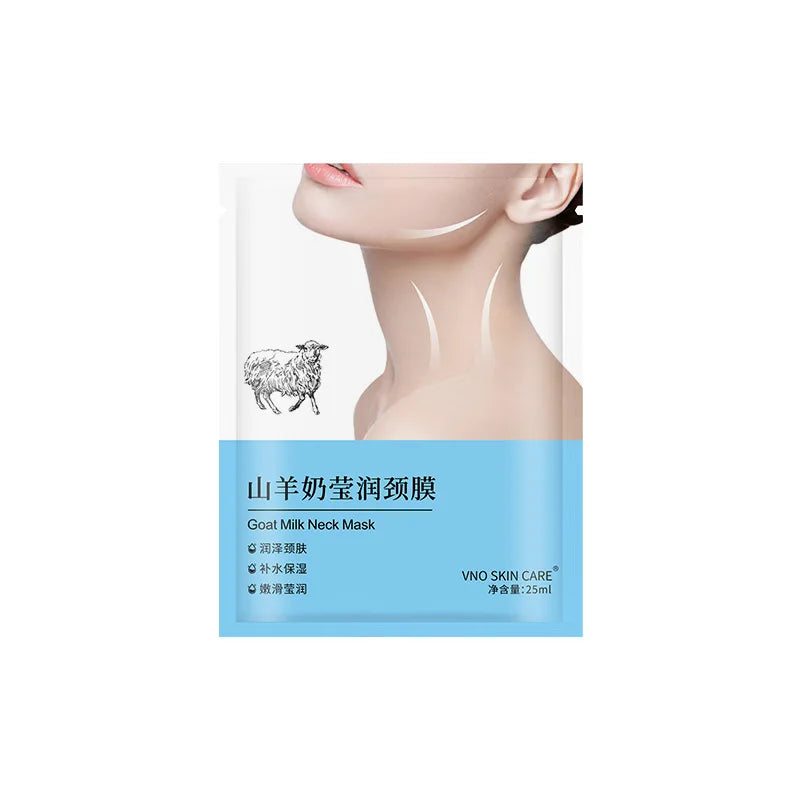 Goat Milk Neck Mask 20pcs Collagen Firming Anti-Wrinkle Whitening Anti-aging Nech Masks Moisturizing Beauty Necks Skin Care ShopOnlyDeal