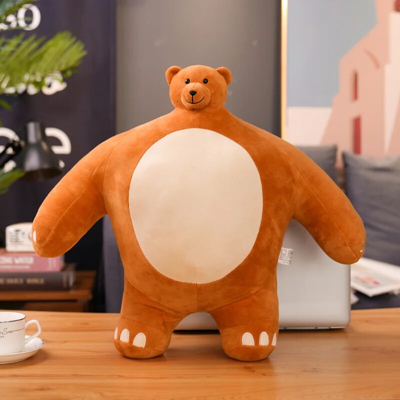 Tiny Head Stuffed Animals 24/47cm Toy Small Head Big Body Soft Fur Doll Standing Cosplay Prop Bear Sloth Panda Eli Drop Shipping ShopOnlyDeal