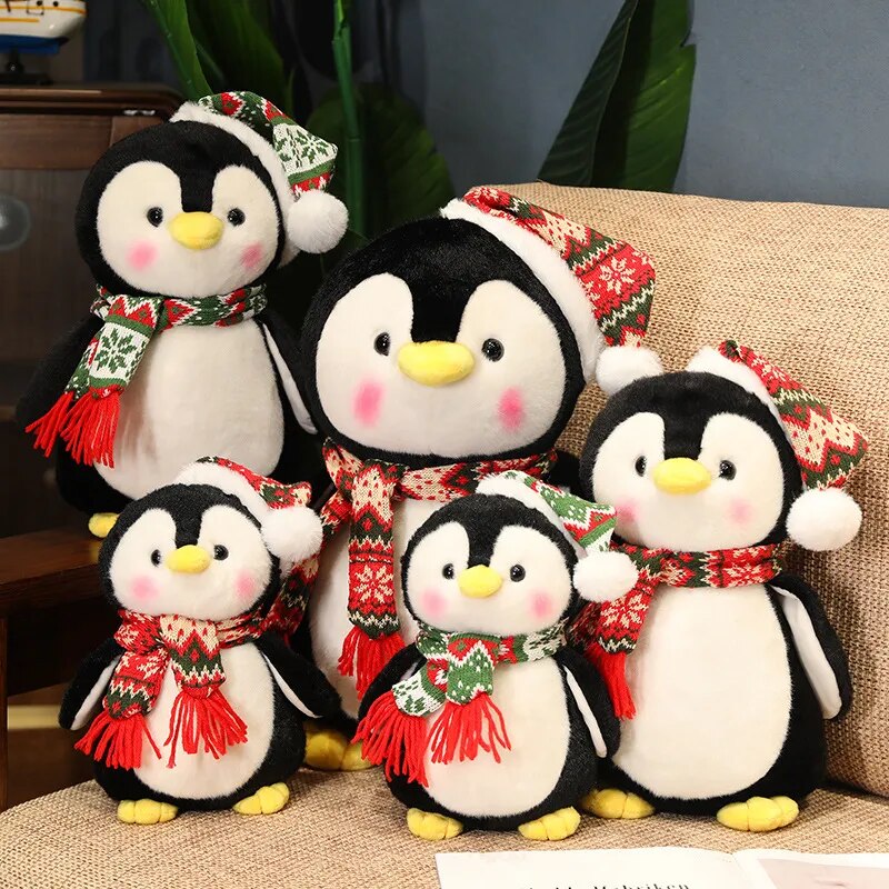 Christmas Penguin Kawaii Plush Toys 25/35/45CM Lovely Pillow Stuffed Soft Animal Dolls Birthday Gift for Kids ShopOnlyDeal