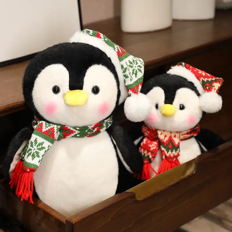 Christmas Penguin Kawaii Plush Toys 25/35/45CM Lovely Pillow Stuffed Soft Animal Dolls Birthday Gift for Kids ShopOnlyDeal