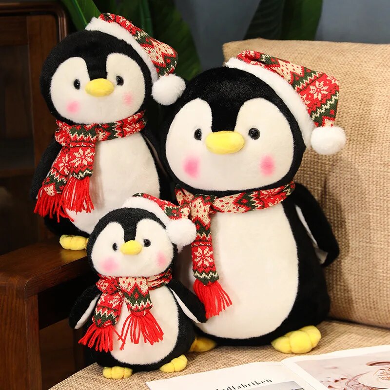 Christmas Penguin Kawaii Plush Toys 25/35/45CM Lovely Pillow Stuffed Soft Animal Dolls Birthday Gift for Kids ShopOnlyDeal