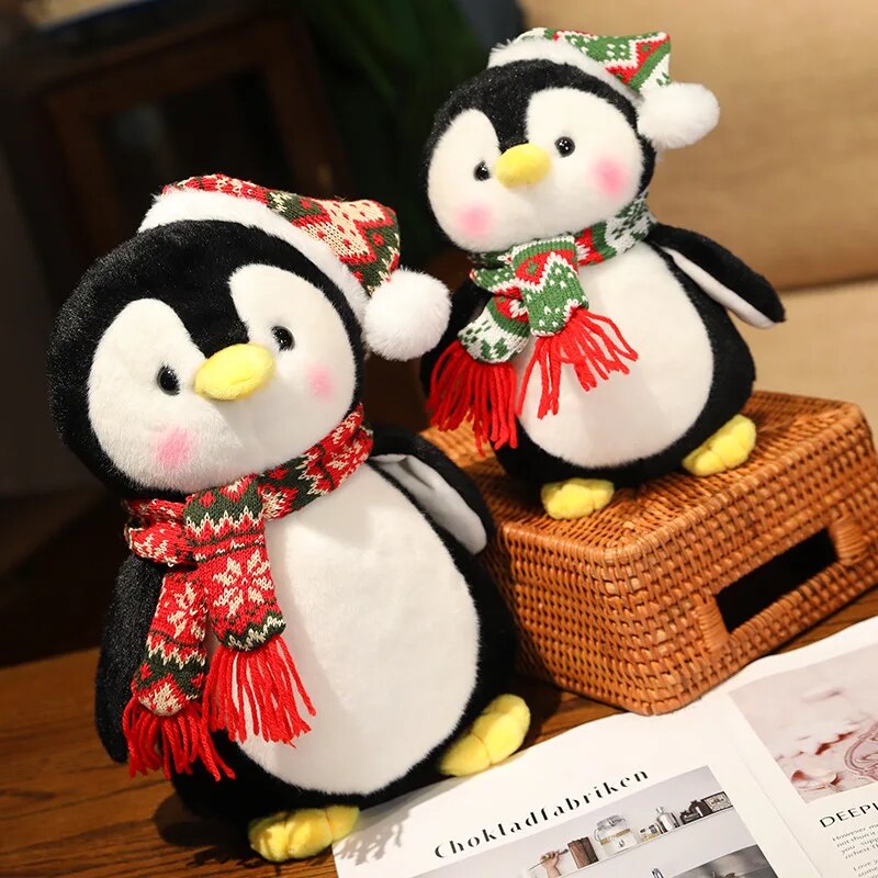 Christmas Penguin Kawaii Plush Toys 25/35/45CM Lovely Pillow Stuffed Soft Animal Dolls Birthday Gift for Kids ShopOnlyDeal