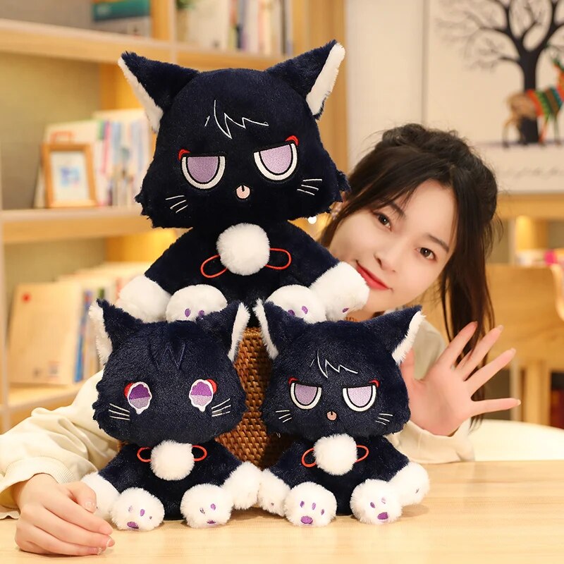 Cute Anime Scaramouche Cat Plush Toys 25/35CM Dolls Soft Genshin Impact Plush Toy Stuffed Pillow Birthday Gift for Children Kids ShopOnlyDeal