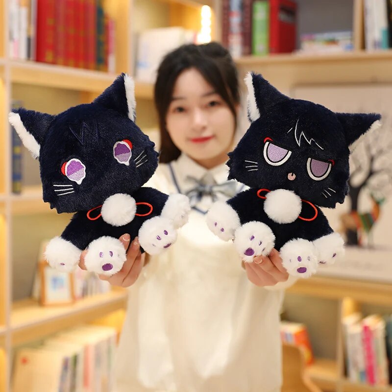 Cute Anime Scaramouche Cat Plush Toys 25/35CM Dolls Soft Genshin Impact Plush Toy Stuffed Pillow Birthday Gift for Children Kids ShopOnlyDeal