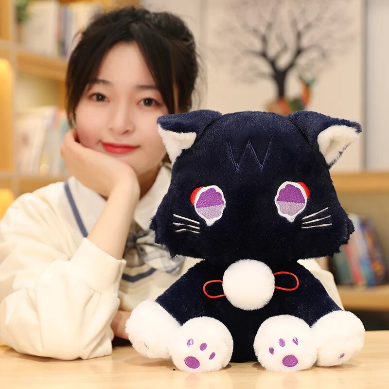 Cute Anime Scaramouche Cat Plush Toys 25/35CM Dolls Soft Genshin Impact Plush Toy Stuffed Pillow Birthday Gift for Children Kids ShopOnlyDeal