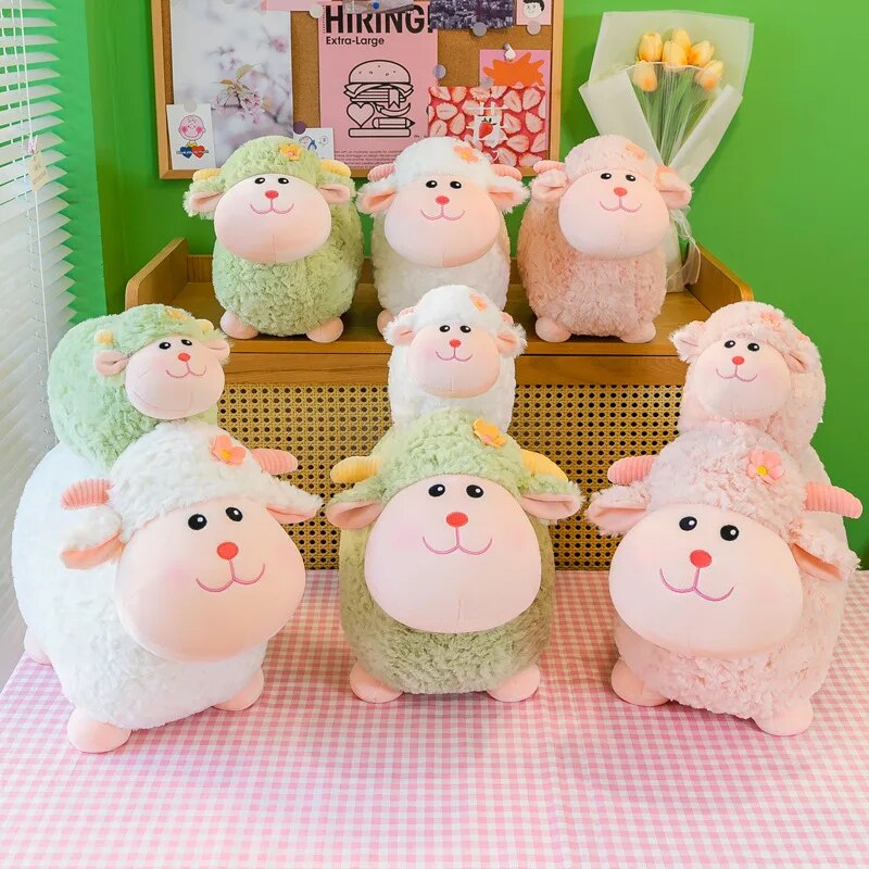 Cute Sheep Plush Toys 25cm Baby Kawaii Animal Doll Sleeping Mate Valentine's Day Christmas Birthday Gifts for Children Girl ShopOnlyDeal