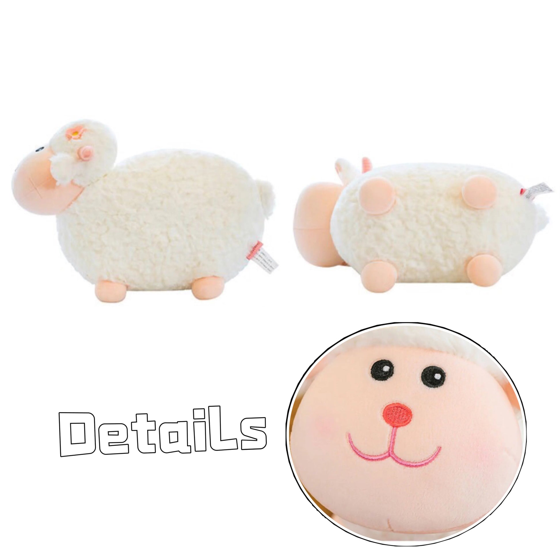 Cute Sheep Plush Toys 25cm Baby Kawaii Animal Doll Sleeping Mate Valentine's Day Christmas Birthday Gifts for Children Girl ShopOnlyDeal