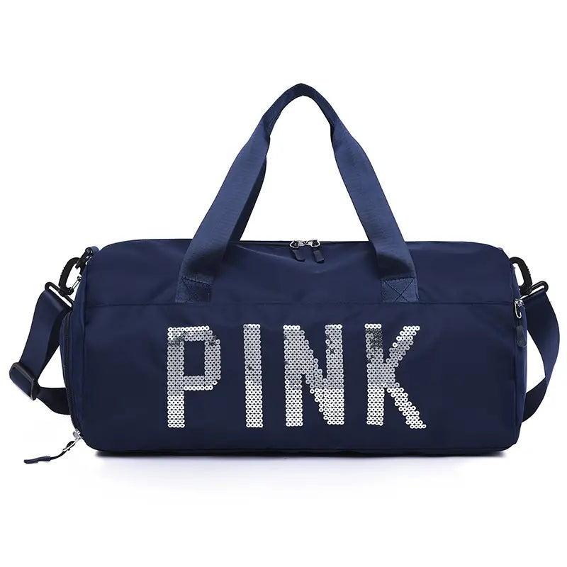 Pink Duffle Bag Large Capacity Travel Storage Bag Portable Duffel Bag Casual Sports Bag With Shoes Compartment | Free Shipping For New Users | Temu ShopOnlyDeal