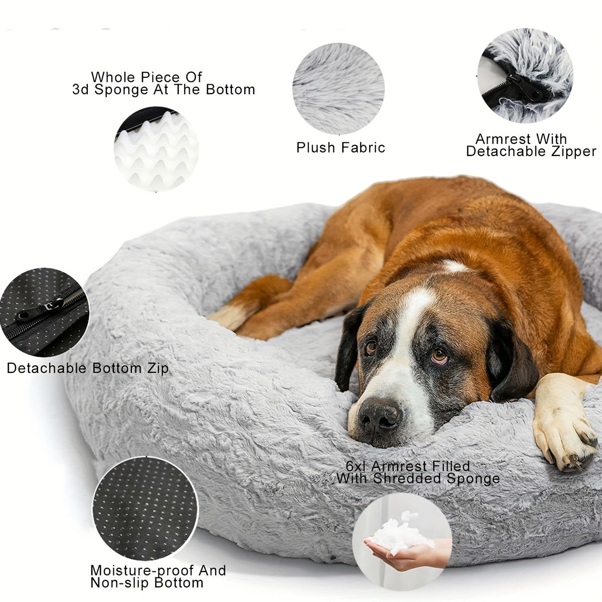 Large Pet Bed For Humans Soft Dog Bed Human-sized Large Dog Bed For Adults & Pets - Temu ShopOnlyDeal