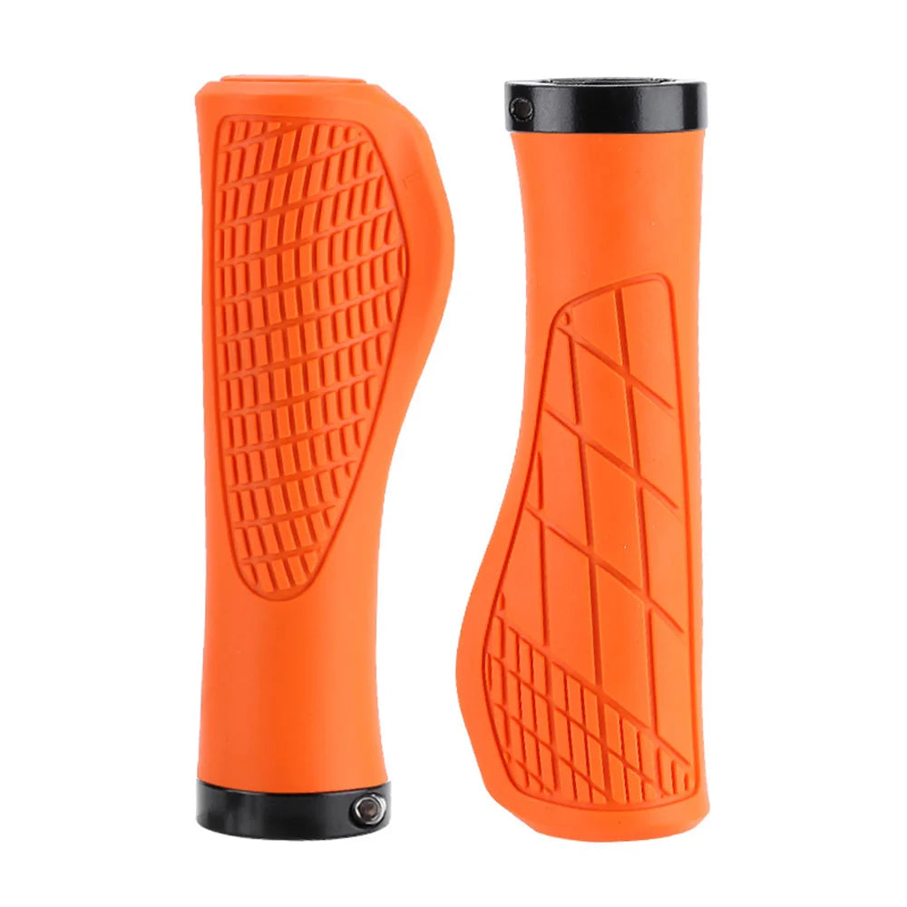 2PCS Non-slip Mountain Bike Handlebar Grip Soft Rubber MTB Grips Anti-skid Comfortable Lockable Bicycle Grips Bike Parts ShopOnlyDeal