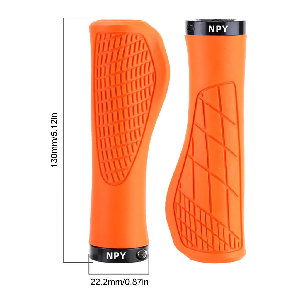 2PCS Non-slip Mountain Bike Handlebar Grip Soft Rubber MTB Grips Anti-skid Comfortable Lockable Bicycle Grips Bike Parts ShopOnlyDeal