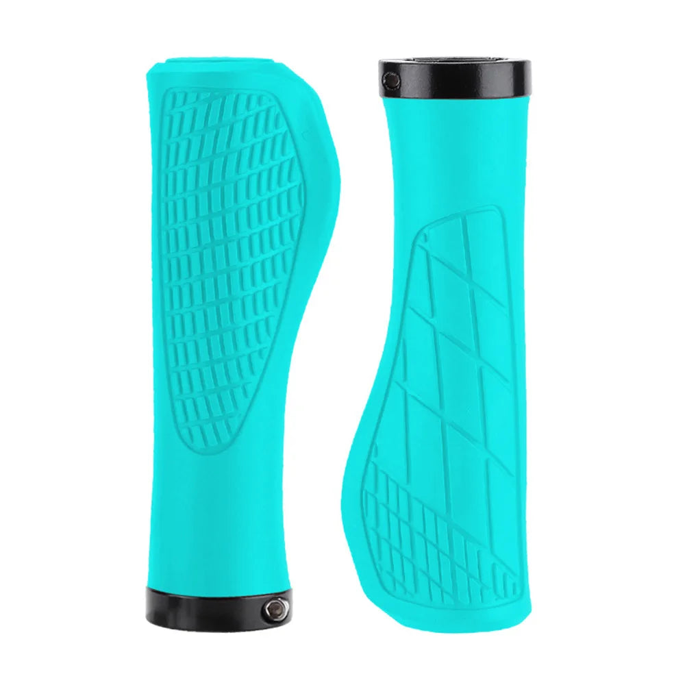 2PCS Non-slip Mountain Bike Handlebar Grip Soft Rubber MTB Grips Anti-skid Comfortable Lockable Bicycle Grips Bike Parts ShopOnlyDeal