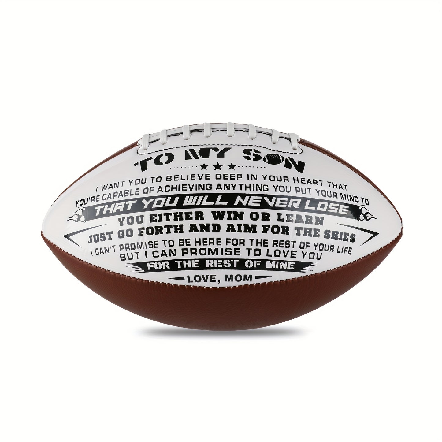 To My Son Print Footballs For Outdoor Training And Recreational Play With Official Standard Size, Birthday Gift For Son, Super Foot Bowl Goods - Temu ShopOnlyDeal