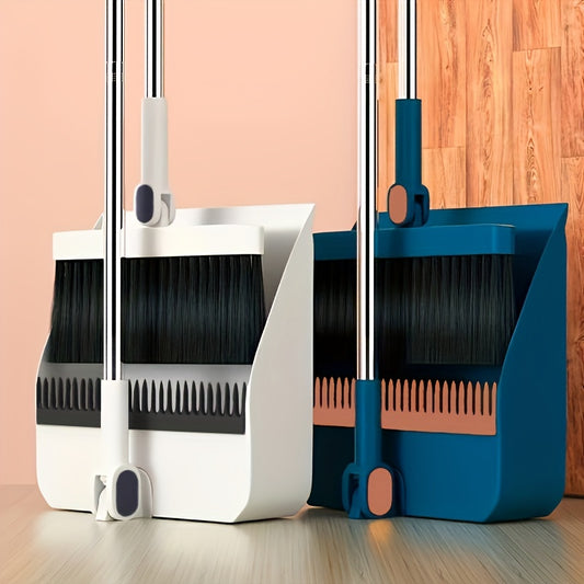 Upright Broom And Dustpan Set For Home And Office - Perfect For Sweeping Wood Floors, Pet Hair, And More - Indoor Housewarming Gift - - Temu ShopOnlyDeal