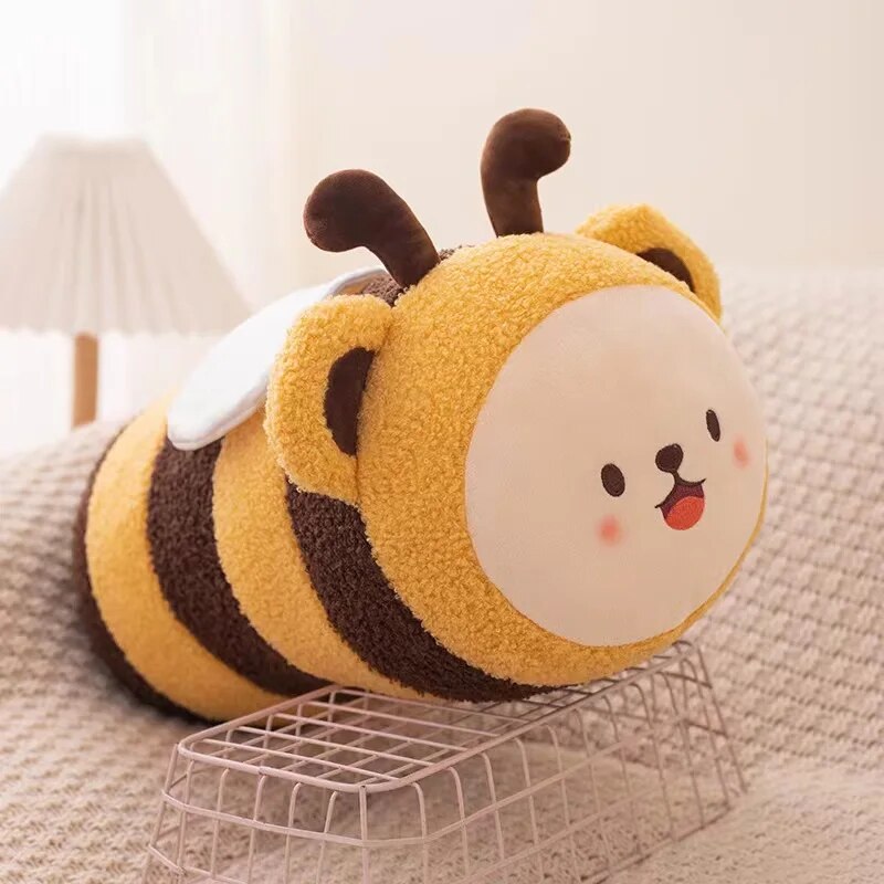 Bee Butterfly Plush Toys Cute 30/50cm Cartoon Crouching Insect Pillow Office Sofa Car Nap Pillow Backrest Children's Gift ShopOnlyDeal