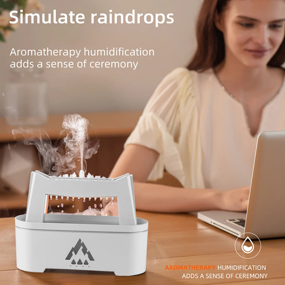 300ML Rain Cloud Humidifier Aromatherapy Essential Oil Diffuser Drops Humidifier with 2 Color Light Relaxing Mood for Bedroom ShopOnlyDeal