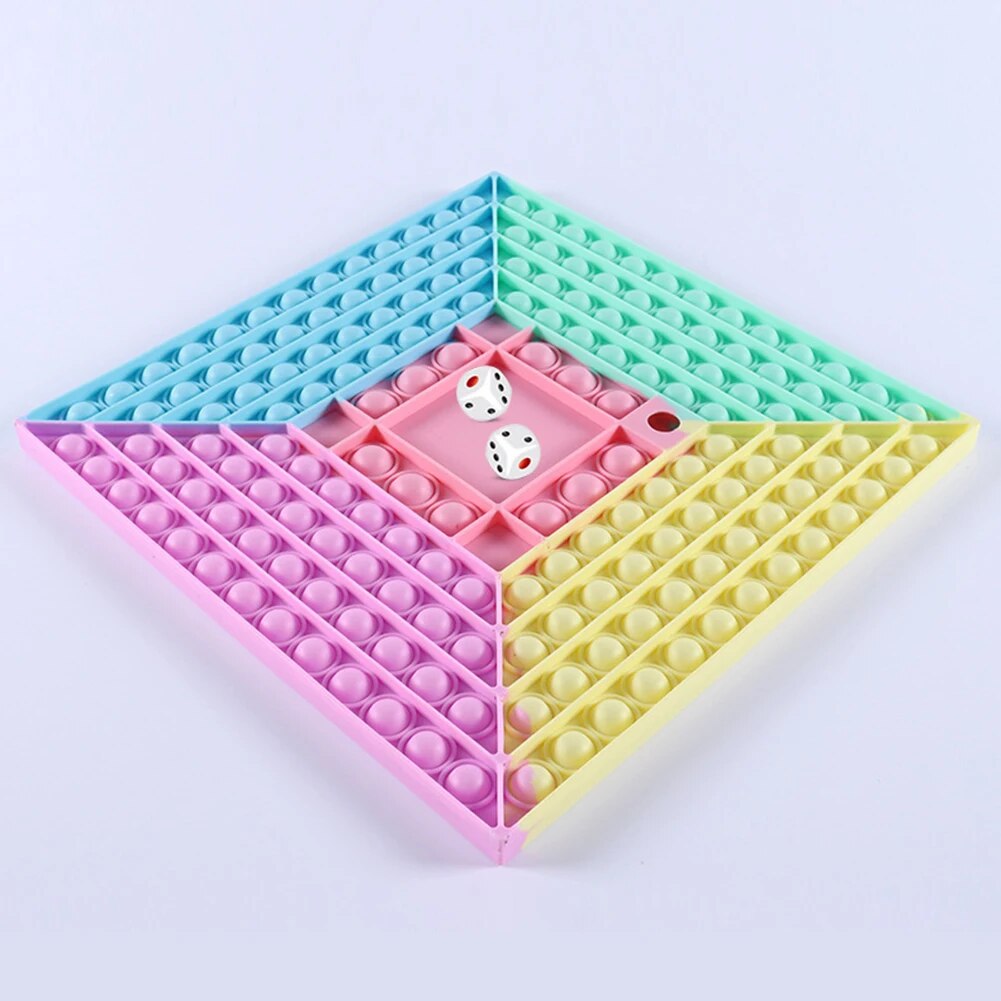 30cm Push Bubble Fidget Toys Large Checkerboard Stress Relief Puzzle Toy Adult Kids Antistress Two Player Chess Game Sensory Toy ShopOnlyDeal