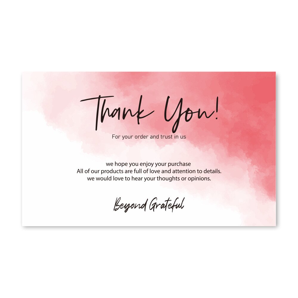 30pcs Thank You Cards For Shipping Packaging Pink You are the Heart of My Business Cards  Gift Wrapping Valentine's Day Wedding Uptrends