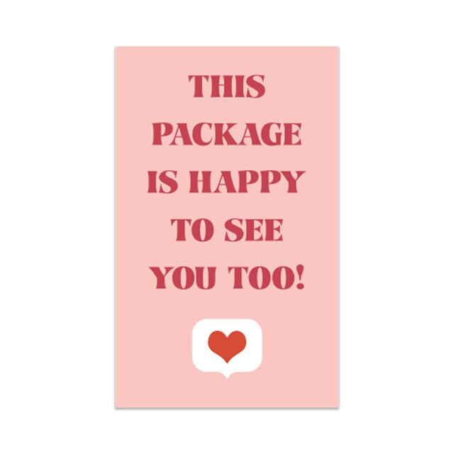 30pcs Thank You Cards For Shipping Packaging Pink You are the Heart of My Business Cards  Gift Wrapping Valentine's Day Wedding Uptrends