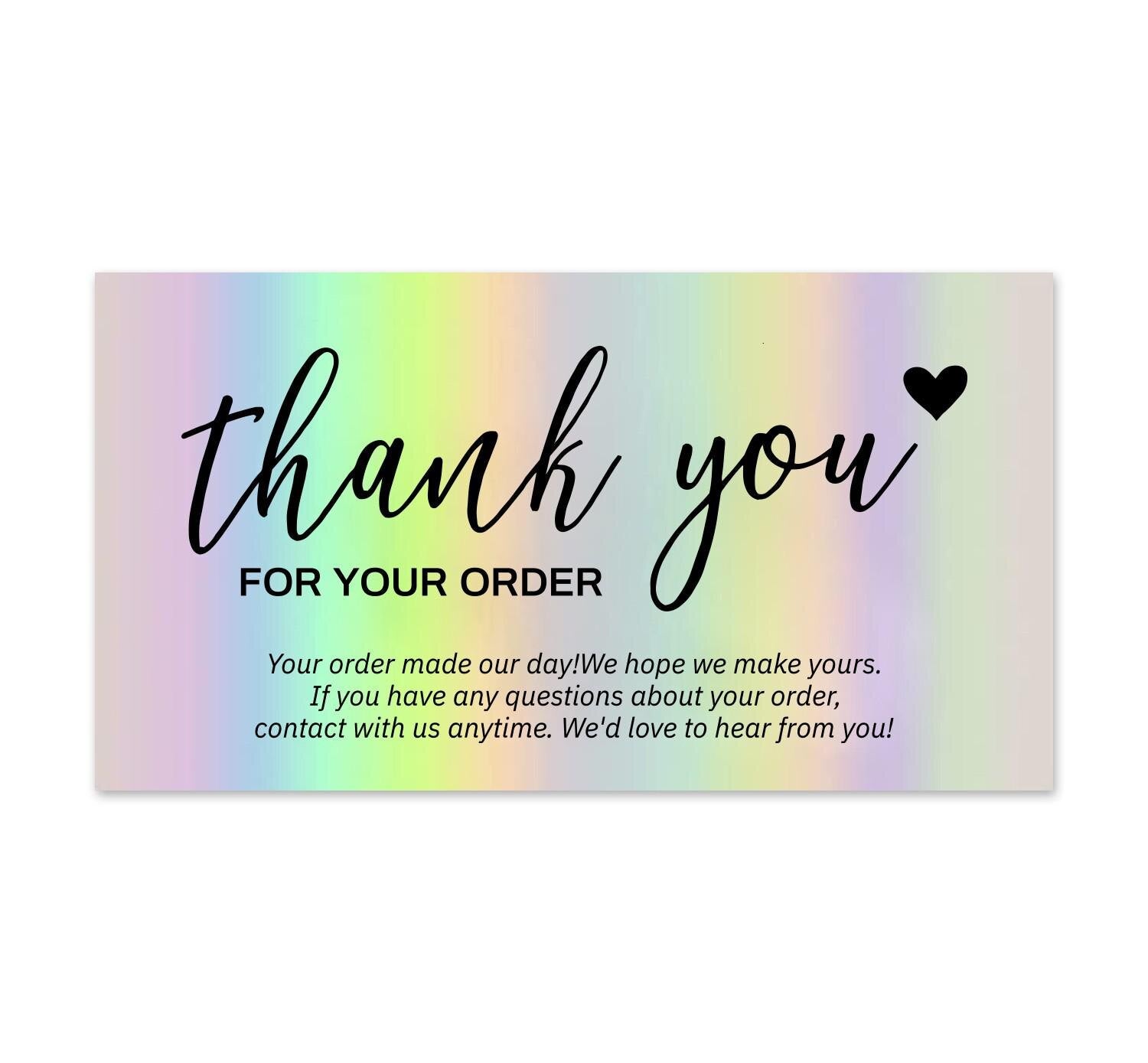 30pcs Thank You Cards For Shipping Packaging Pink You are the Heart of My Business Cards  Gift Wrapping Valentine's Day Wedding Uptrends