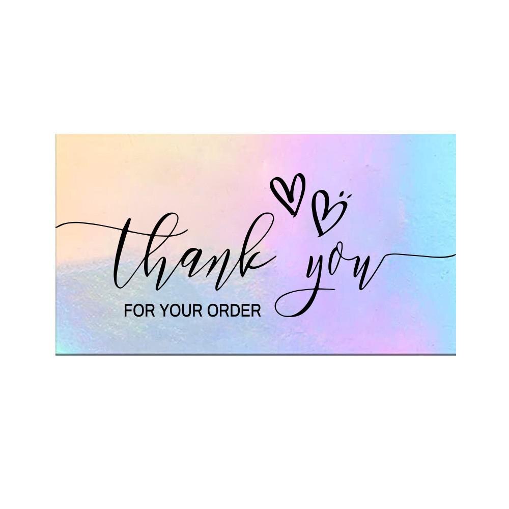 30pcs Thank You Cards For Shipping Packaging Pink You are the Heart of My Business Cards  Gift Wrapping Valentine's Day Wedding Uptrends