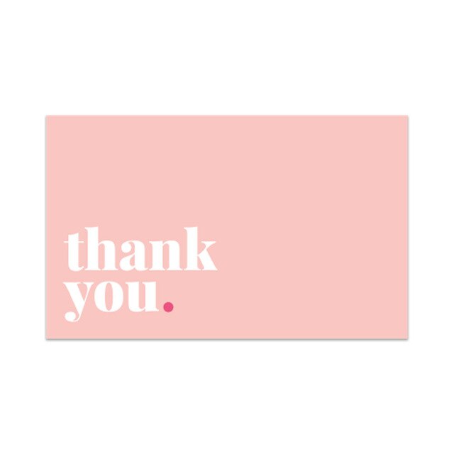 30pcs Thank You Cards For Shipping Packaging Pink You are the Heart of My Business Cards  Gift Wrapping Valentine's Day Wedding Uptrends