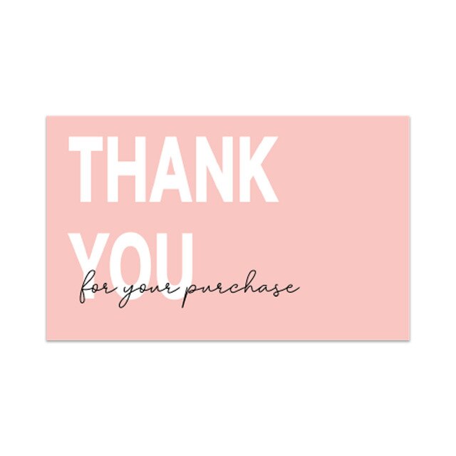 30pcs Thank You Cards For Shipping Packaging Pink You are the Heart of My Business Cards  Gift Wrapping Valentine's Day Wedding Uptrends