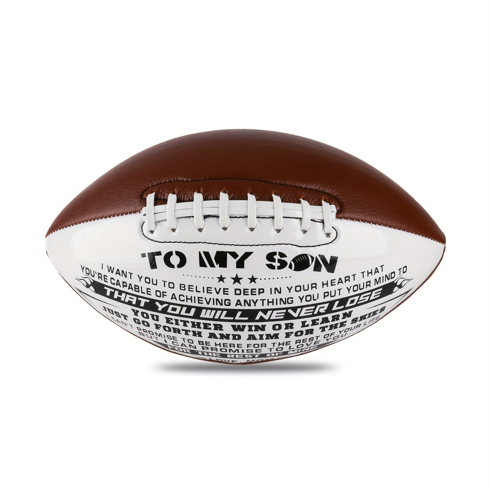 To My Son Print Footballs For Outdoor Training And Recreational Play With Official Standard Size, Birthday Gift For Son, Super Foot Bowl Goods - Temu ShopOnlyDeal