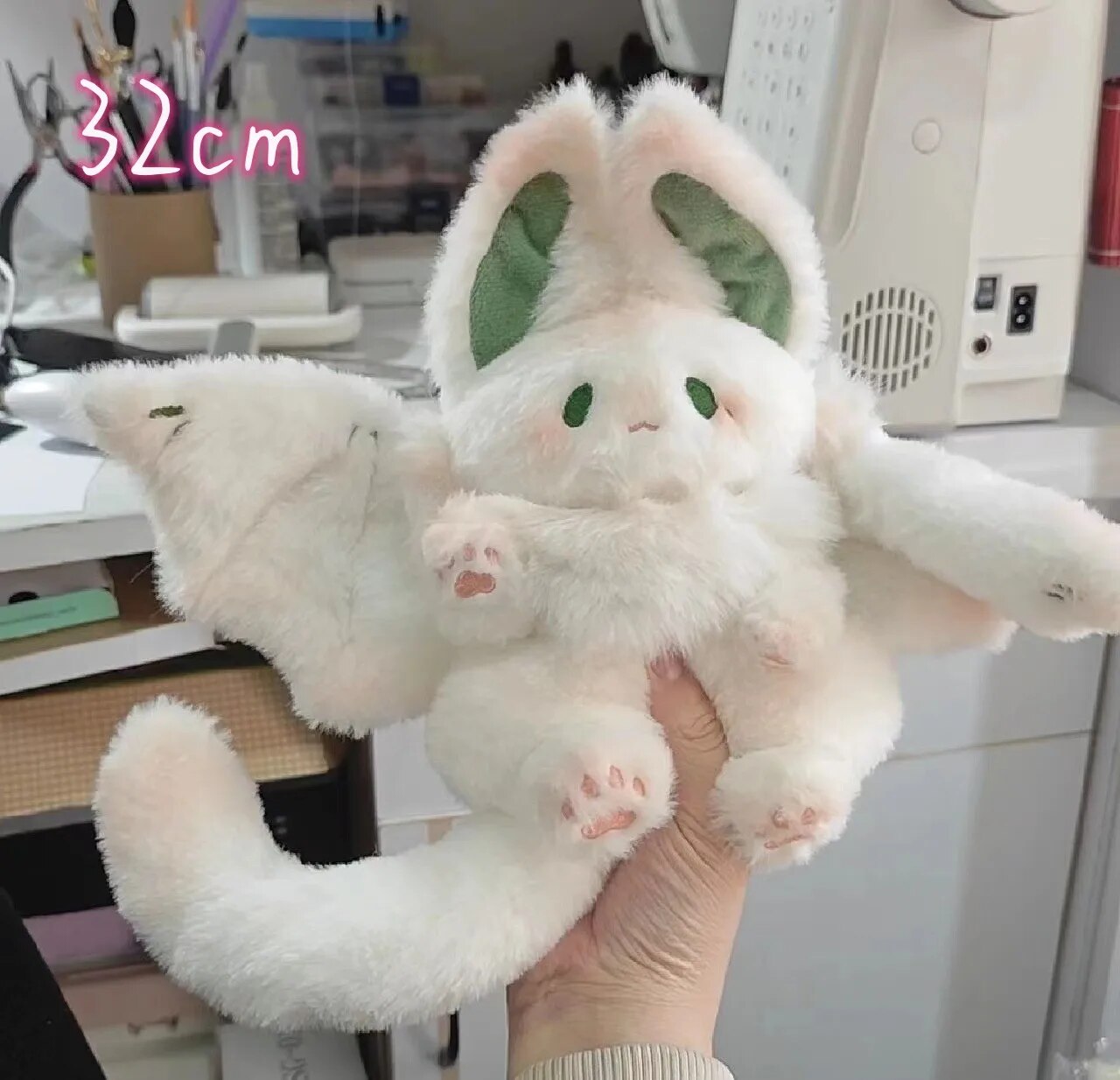32cm Big Bat Plush Toy manta Cute Rabbit Doll Kawaii Animal Creative Plushie Cartoon Stuffed Toys Soft Kids Toys Girl 2023 New Shop1102839806 Store